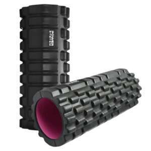 Масажний ролик (роллер) Power System PS-4050 Fitness Foam Roller Black/Pink (33x15см.)