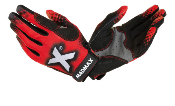 Рукавички для фітнесу MadMax MXG-101 X Gloves Black/Grey/Red M