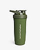 Шейкер спортивний SmartShake металевий Reforce Stainless Steel 30oz/900ml Army Green