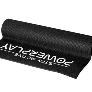 Килимок для йоги та фітнесу PowerPlay 4010 PVC Yoga Mat Чорний (173x61x0.6)