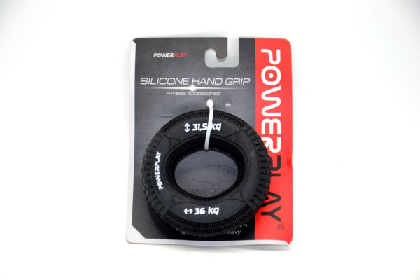 Еспандер кистьовий силіконовий PowerPlay PP-4330 Hand Grip Loops Hard 31.5-36 кг. Чорний