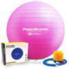 М'яч для фітнесу (фітбол) Power System PS-4012 Ø65 cm PRO Gymball Pink