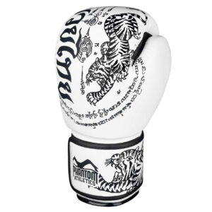 Боксерські рукавиці Phantom Muay Thai White 14 унцій (бинти в подарунок)