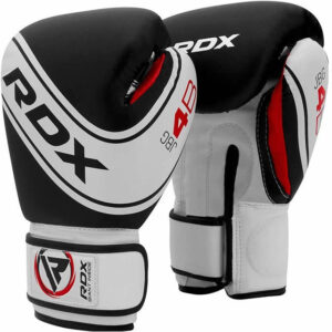 Боксерські рукавиці RDX 4B Robo Kids White/Black 6 унцій (капа в комплекті)