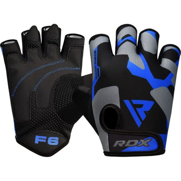 Рукавички для фітнесу RDX F6 Sumblimation Blue S