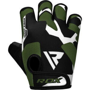 Рукавички для фітнесу RDX F6 Sumblimation Black/Green S