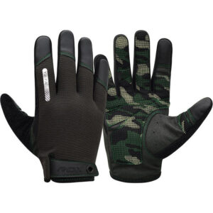 Рукавички для фітнесу RDX T2 Touch Screen Friendly Full Fingerf Army Green M