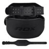 Пояс для важкої атлетики RDX 6 шкіряний Full Black S