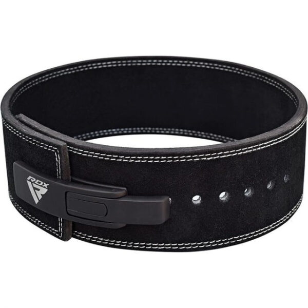 Пояс для важкої атлетики RDX 4 Pro Liver Buckle шкіряний Black Plus M