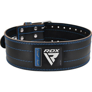 Пояс для пауерліфтингу RDX RD1 шкіряний Blue M