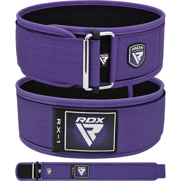 Пояс для важкої атлетики RDX RX1 Weight Lifting Belt Purple XS