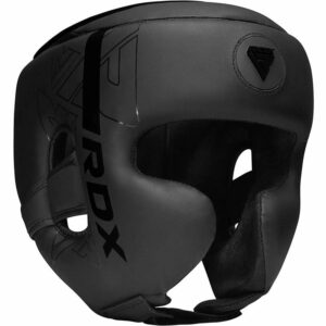 Боксерський шолом RDX F6 KARA Matte Black M (капа в комплекті)