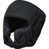 Боксерський шолом RDX T15 Noir Cheek Protector Matte Black  XL (капа у комплекті)