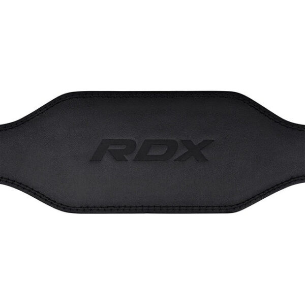 Пояс для важкої атлетики RDX 6 шкіряний Full Black 2XL