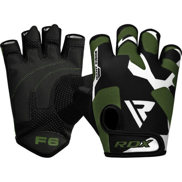 Рукавички для фітнесу RDX F6 Sumblimation Black/Green L