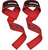 Лямки для тяги RDX S4 Gym Cotton Gel Straps Red Plus