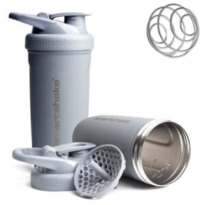 Шейкер спортивний SmartShake металевий Reforce Stainless Steel 30oz/900ml Gray