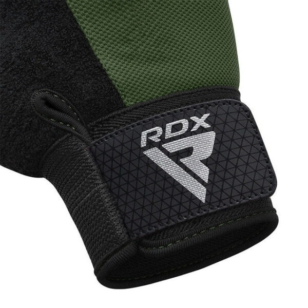 Рукавички для фітнесу RDX W1 Half Army Green Plus S