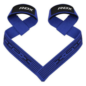 Лямки для тяги RDX S4 Gym Cotton Gel Straps Blue Plus