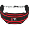 Пояс для обтяжень з ланцюгом RDX PRO DIPPING BELT 2 LAYER  неопреновий Red