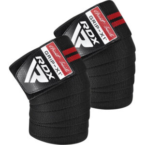 Бинти на коліна RDX GYM KNEE WRAP R11 BLACK/RED