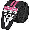 Бинти на коліна RDX GYM KNEE WRAP R11 BLACK/PINK