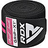 Бинти на коліна RDX GYM KNEE WRAP R11 BLACK/PINK