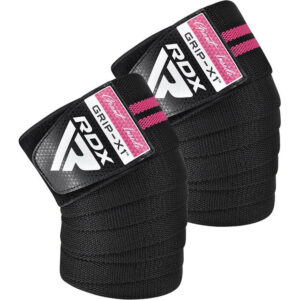 Бинти на коліна RDX GYM KNEE WRAP R11 BLACK/PINK