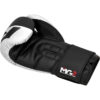 Боксерські рукавиці RDX F4 Boxing Sparring Gloves Hook&Loop WHITE/BLACK 10 унцій  (капа у комплекті)