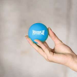 Масажний силіконовий м'яч PowerPlay PP-4354 Silicone Lacrosse Ball (6.3см.) Синій