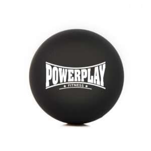 Масажний силіконовий м'яч PowerPlay PP-4354 Silicone Lacrosse Ball (6.3см.) Чорний