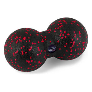 Масажний м'яч подвійний PowerPlay PP-4352 Epp foam peanut ball (d8*16cm.) Чорно/Червоний