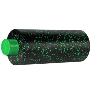 Масажний ролик (роллер) гладкий PowerPlay PP-4348 2 in 1 EPP Foam Roller Чорно/Зелений (33x14см.)