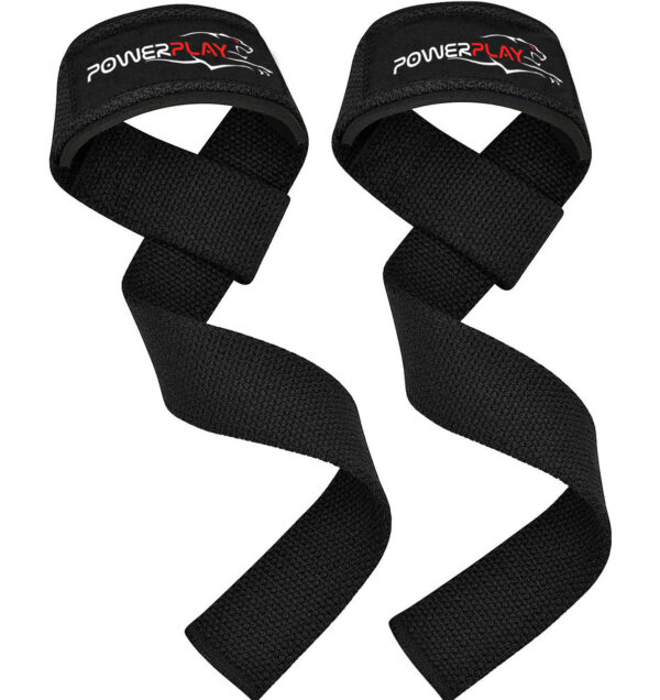 Лямки для тяги PowerPlay 7065 Classic Lifting Gym Straps Чорні