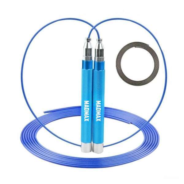 Скакалка швидкісна на підшипниках алюмінієва MadMax MFA-286 Speed jump rope Blue