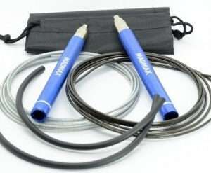 Скакалка швидкісна на підшипниках алюмінієва MadMax MFA-286 Speed jump rope Blue