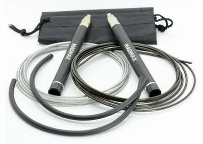 Скакалка швидкісна на підшипниках алюмінієва MadMax MFA-286 Speed jump rope Black