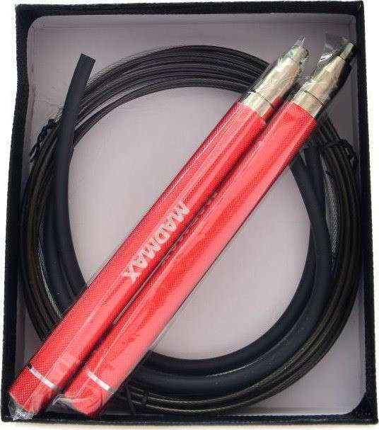 Скакалка швидкісна на підшипниках алюмінієва MadMax MFA-286 Speed jump rope Red