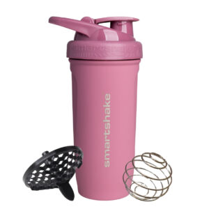 Шейкер спортивний SmartShake металевий Reforce Stainless Steel 30oz/900ml Deep Rose