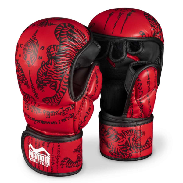 Рукавиці для ММА Phantom Muay Thai Red S/M (капа в подарунок)