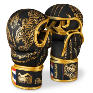 Рукавиці для ММА Phantom Muay Thai Black Gold L/XL (капа в подарунок)