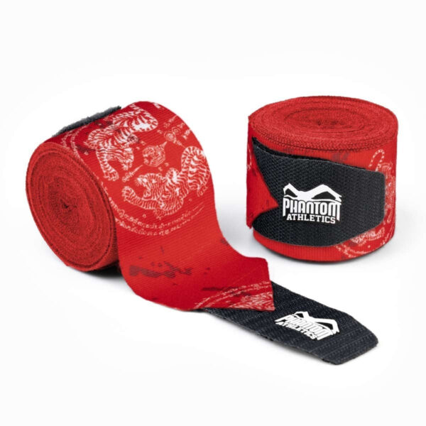 Бинти для боксу Phantom Muay Thai Red 400cm. (4м.)