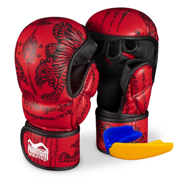 Рукавиці для ММА Phantom Muay Thai Red S/M (капа в подарунок)