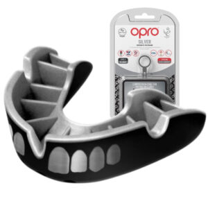 Капа OPRO Silver доросла (вік 11+) Grillz Black/Silver (art.102502013)