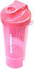 Шейкер спортивний SmartShake Slim 500ml Neon Pink