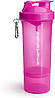 Шейкер спортивний SmartShake Slim 500ml Neon Pink