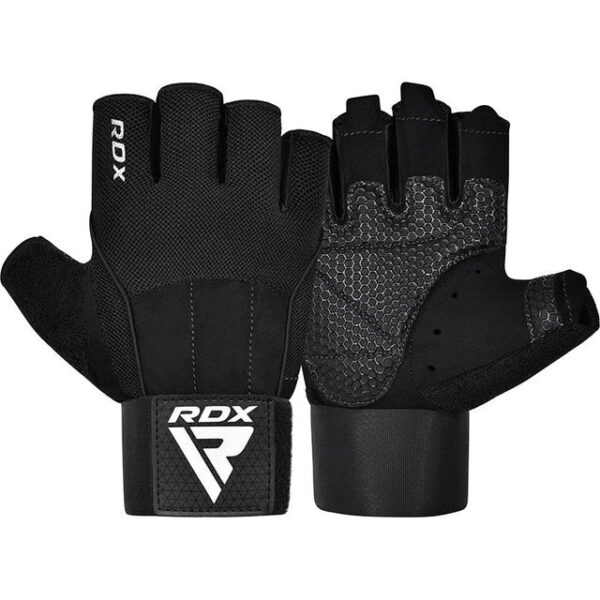 Рукавички для фітнесу RDX  W3 BLACK WITH EVA PADDING-M