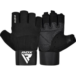 Рукавички для фітнесу RDX  W3 BLACK WITH EVA PADDING-L