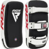 Пади для тайського боксу RDX T1 Curved Thai Kick Pad White