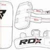 Пади для тайського боксу RDX T1 Curved Thai Kick Pad Black